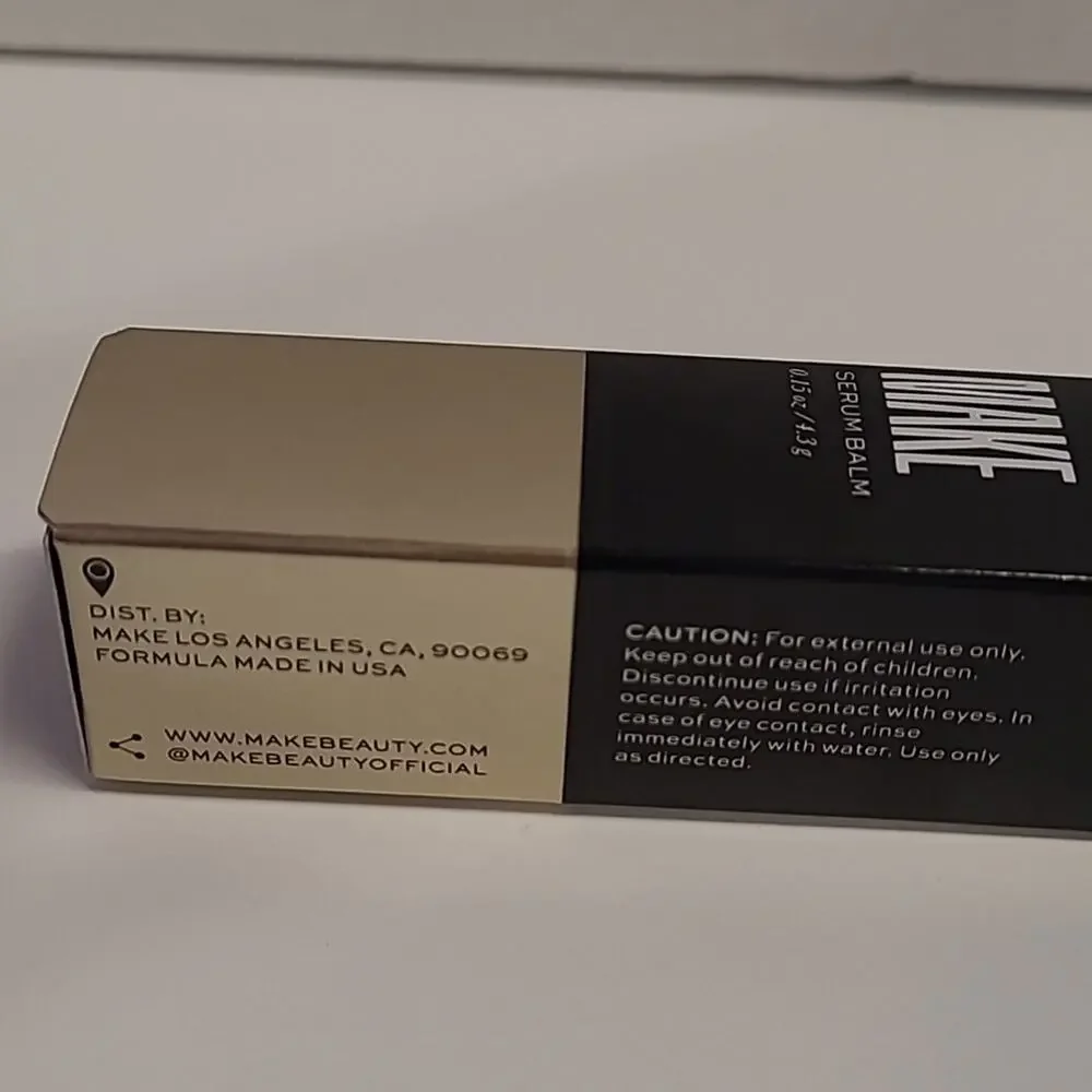 Make Cosmetics Lip Serum Nude Nova NEW Vegan Gluten Free